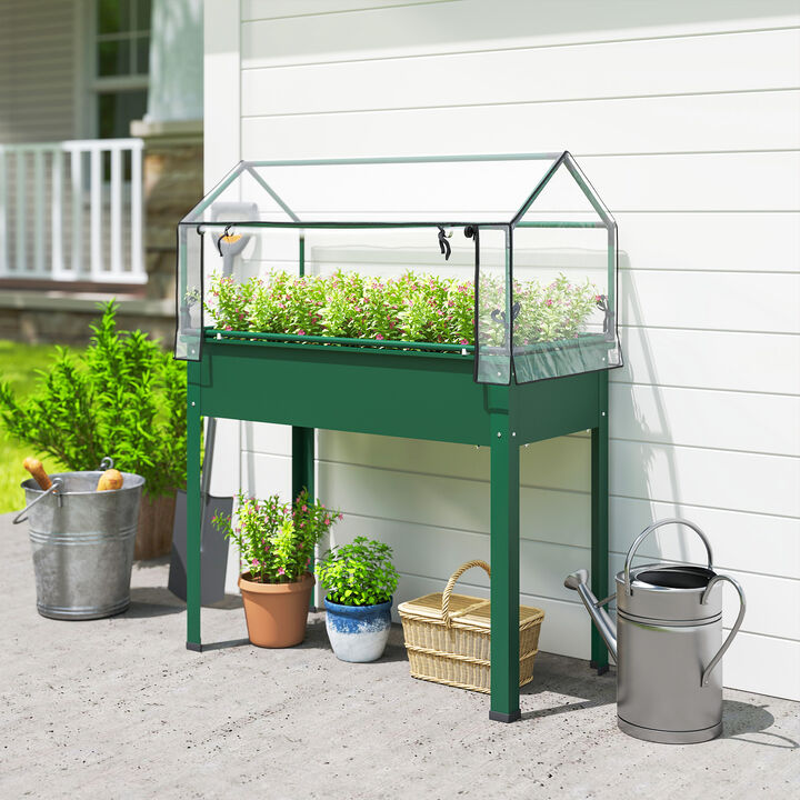 Hivvago Elevated Vegetable Planter with Drainage Hole