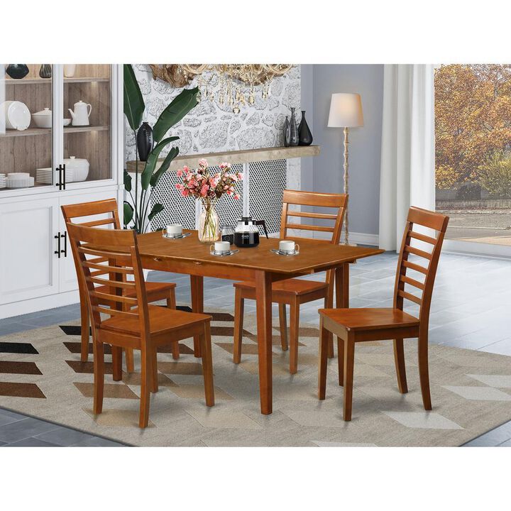5 PC dinette set for small spaces - Table and 4 Dining Chairs