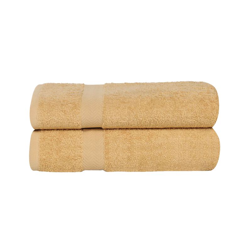 Absorbent Cotton Bath Sheet Set of 2 for Home and Guest Bathroom image number 0