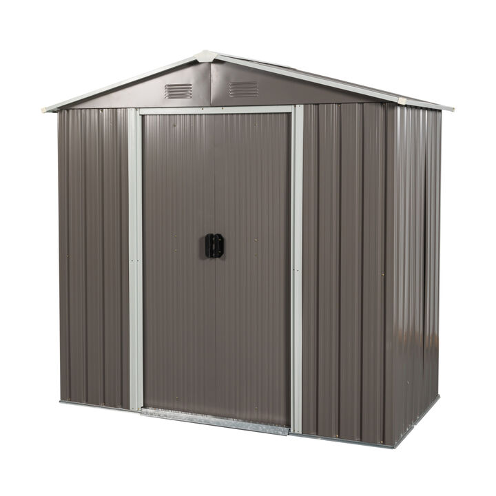 8ft x 4ft Outdoor Metal Storage Shed
