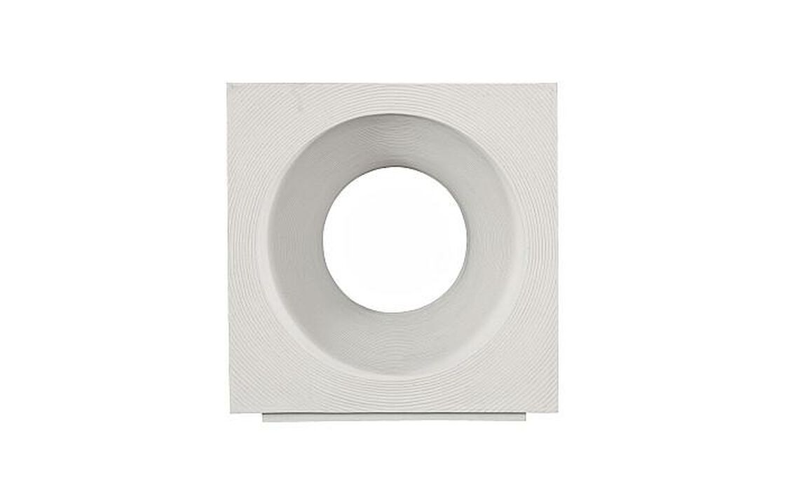 Void White Stone Side Table