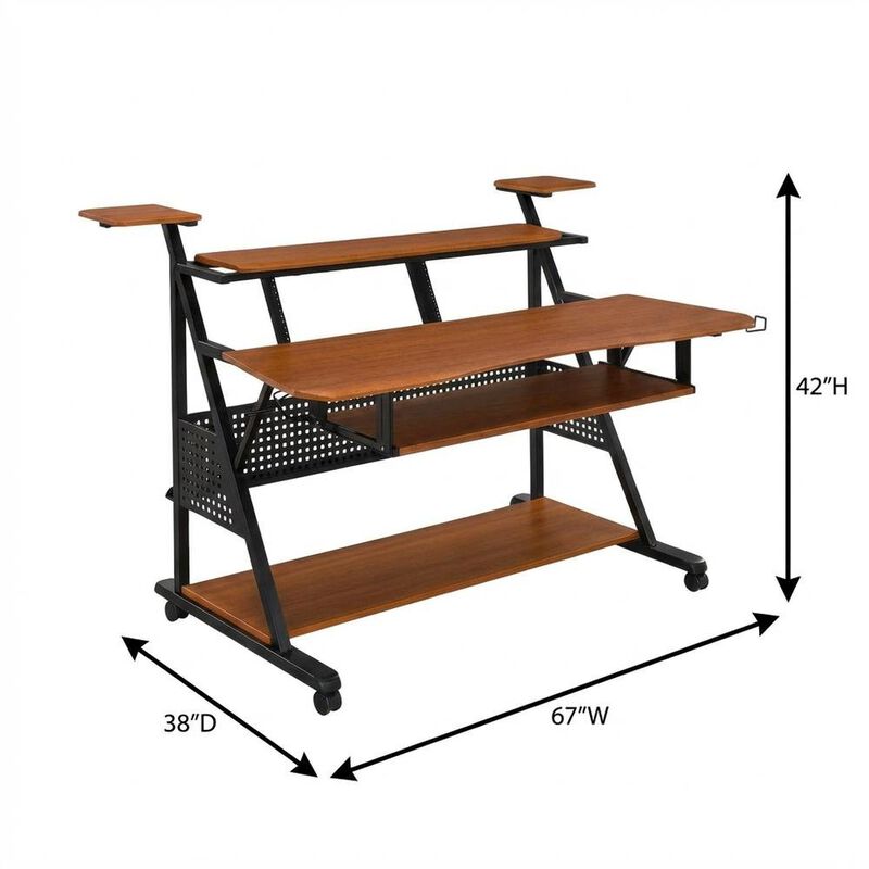 ACME Willow Music Desk, Cherry & Black Finish image number 2