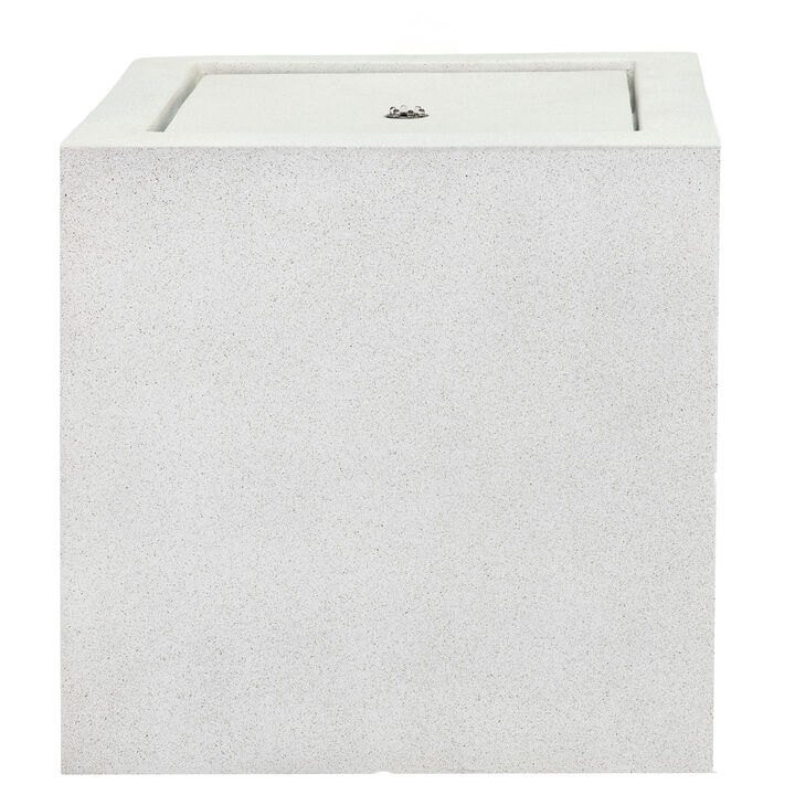 Square Polystone Outdoor Bubble Fountain