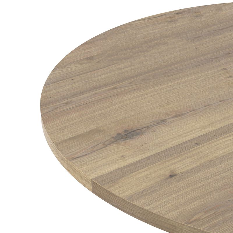Quojof Modern Industrial Round Dining Table image number 5