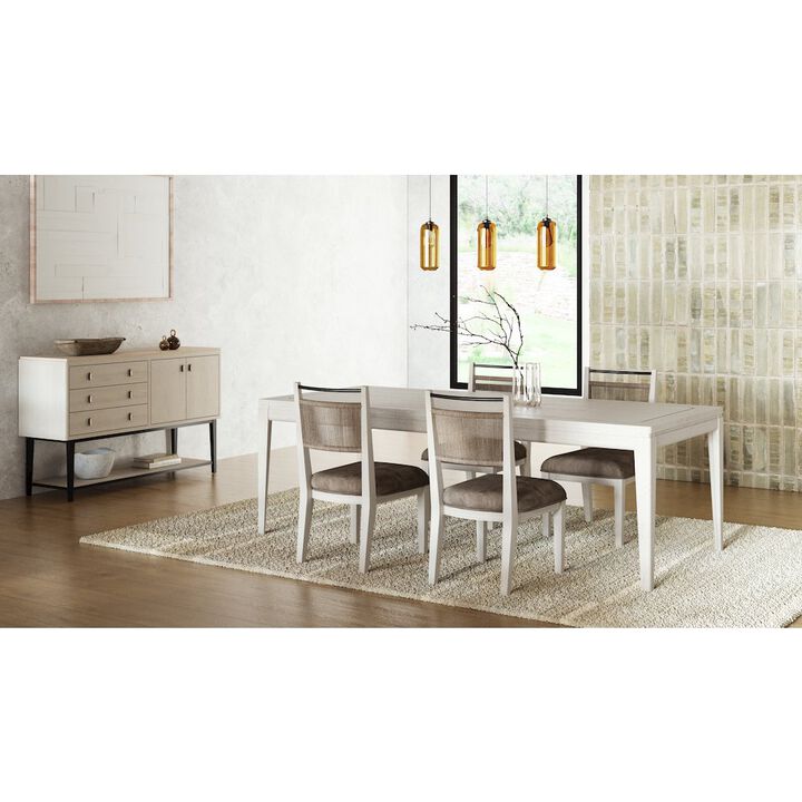 I Home Furnishings Elements Rope Back Chair - In Vanilla Finish