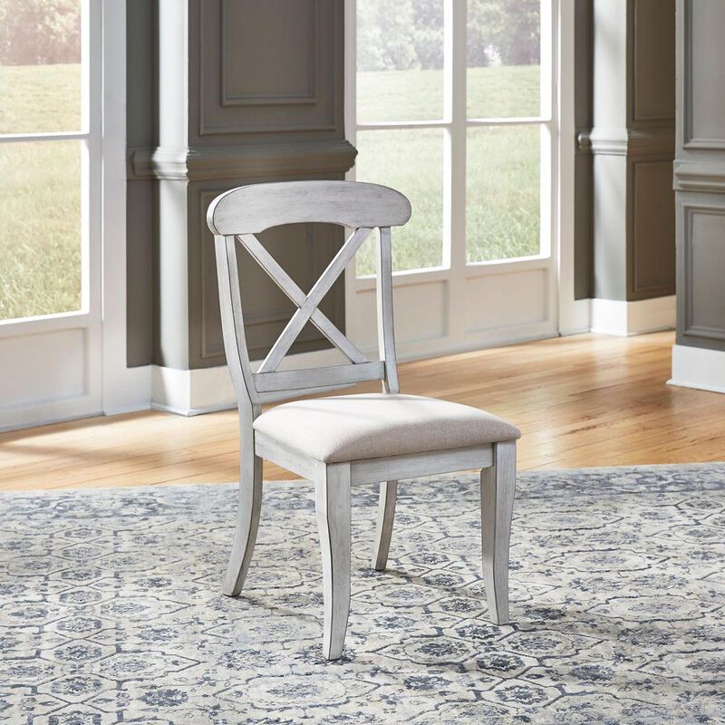Liberty Furniture Upholstered X Back Side Chair (RTA) image number 4