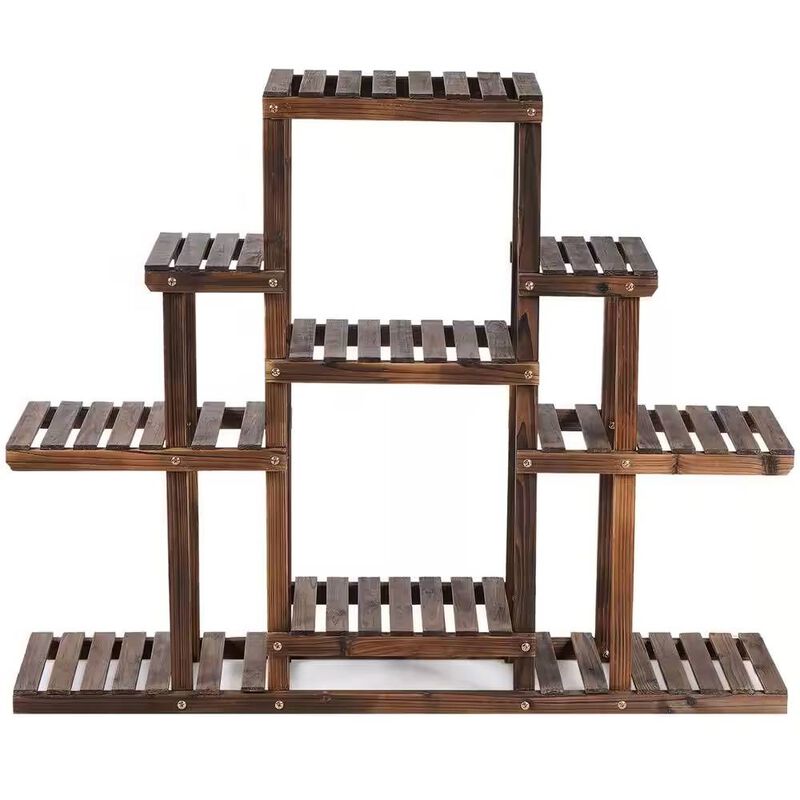 Rustic Modern Farmhouse Wood Shelving Unit – 6 Tiers