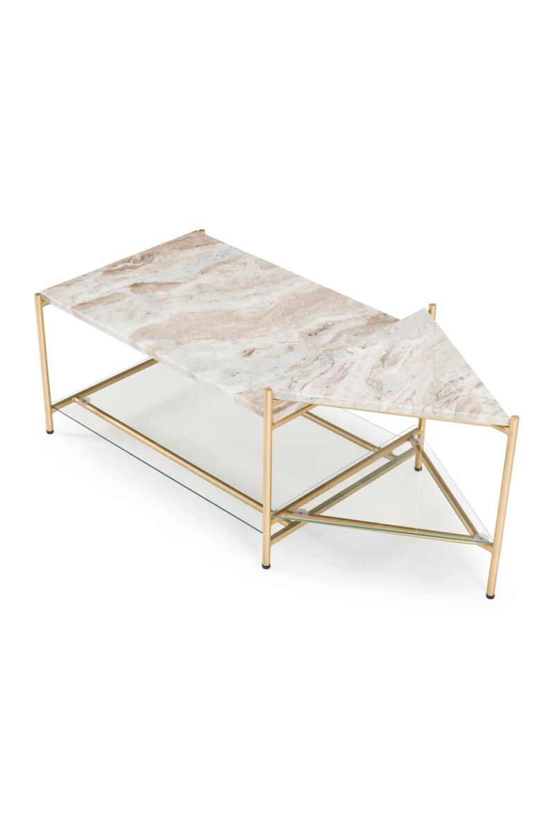 Beige Marble Coffee Table | OROA Modern Mosk image number 4