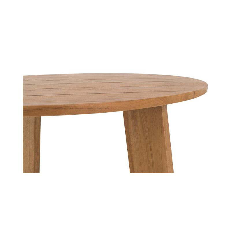Moe's Home Collection Delta Round Outdoor Dining Table Natural