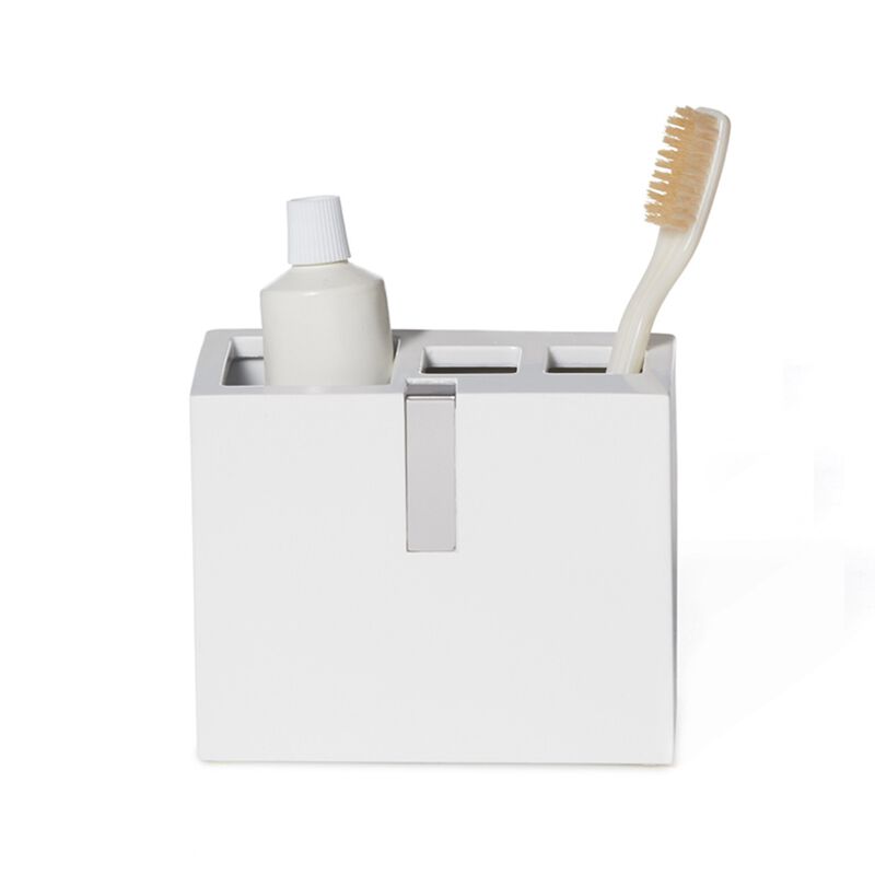 Houston Street White Toothbrush Holder image number 0