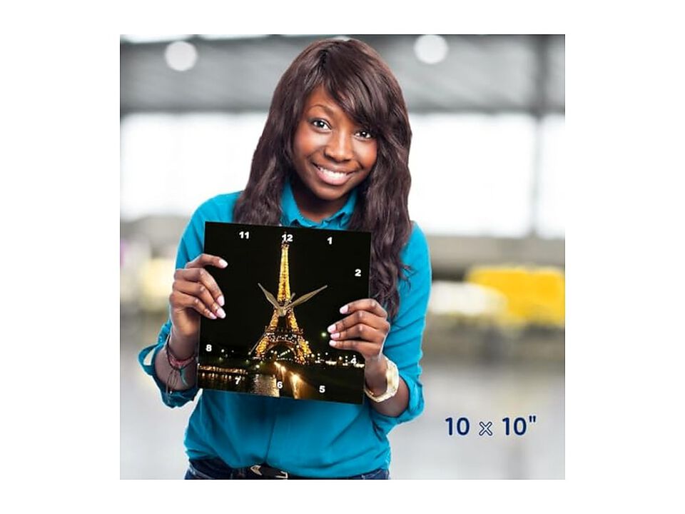 Eiffel Tower Wall Clock 10 Inch Home Decor