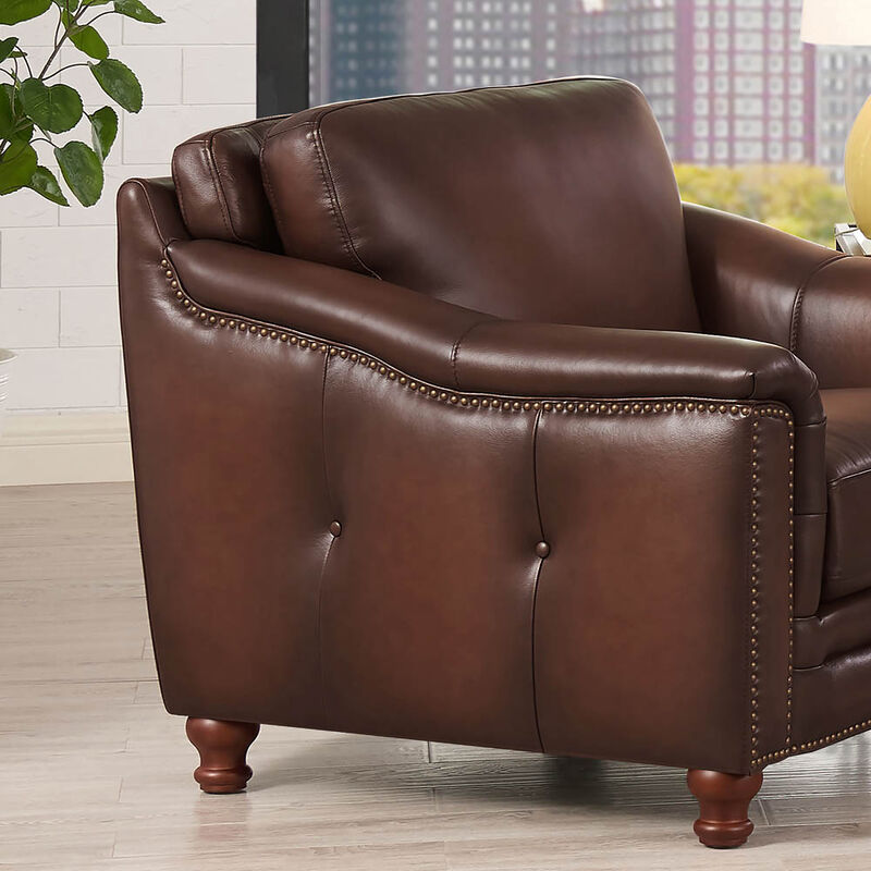 Belfast Top Grain Leather Chair