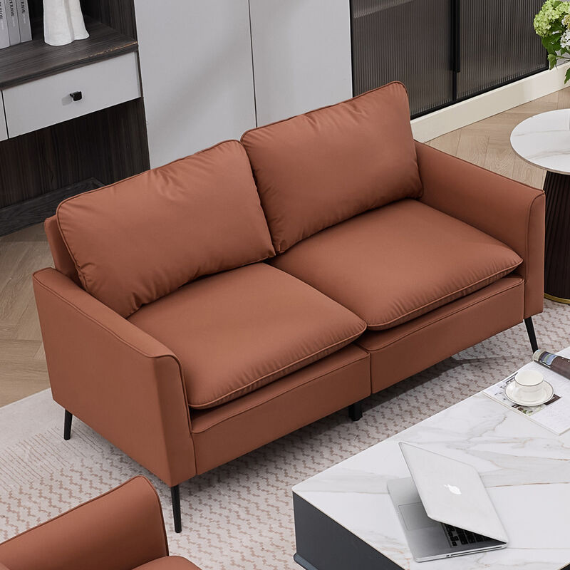 GOODSILO Comfortable Upholstered Single Sofa Armchair Leisure Accent Seating image number 3