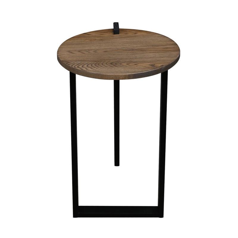 Sundial Contemporary Round End Table