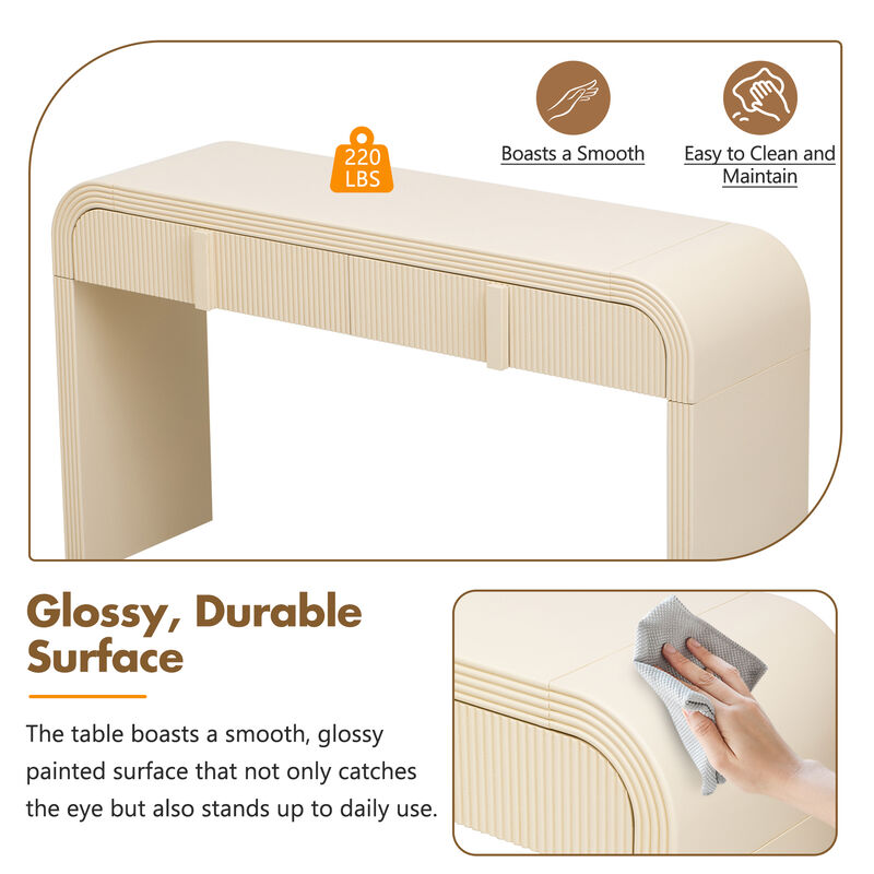 Merax Modern Console Table with 2 Drawers