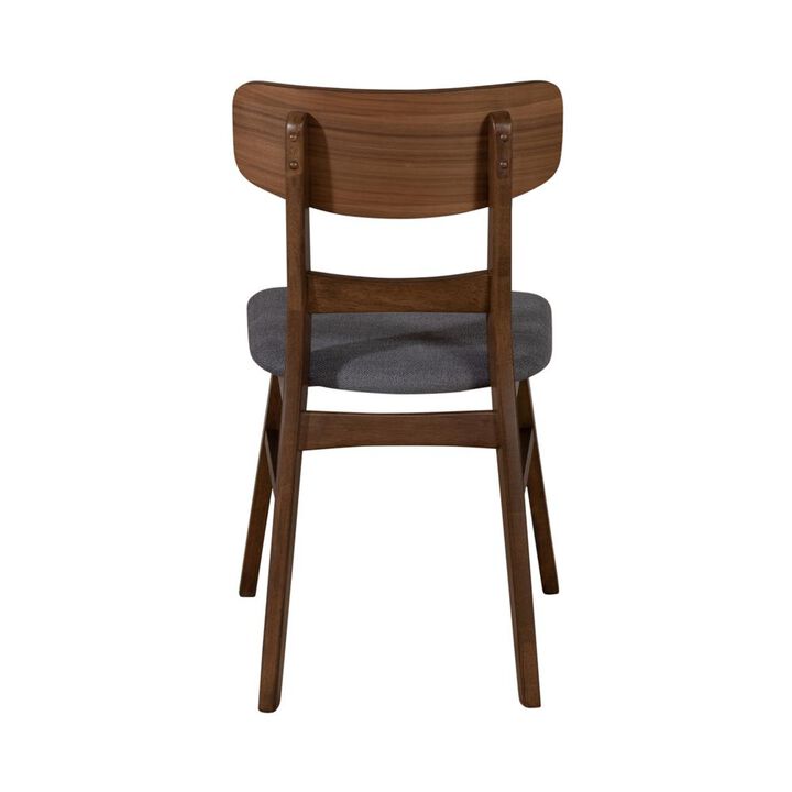 Liberty Furniture Panel Back Side Chair- Grey (RTA)- Set of 2 Contemporary Brown