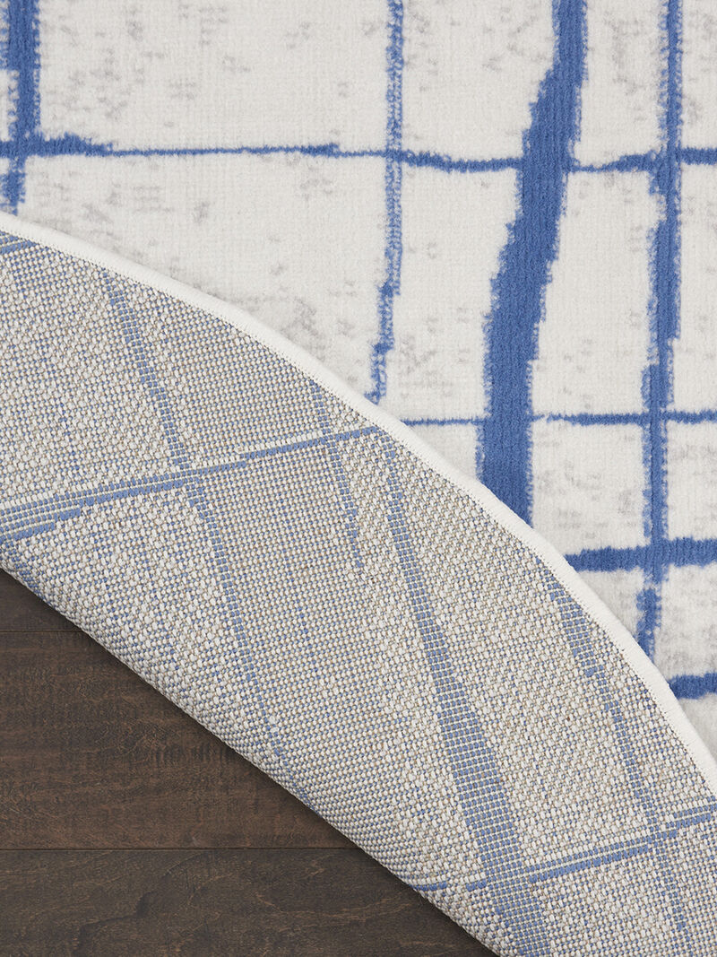 Whimsicle WHS09 Ivory/Blue 8'4" x 11'6" Rug image number 1