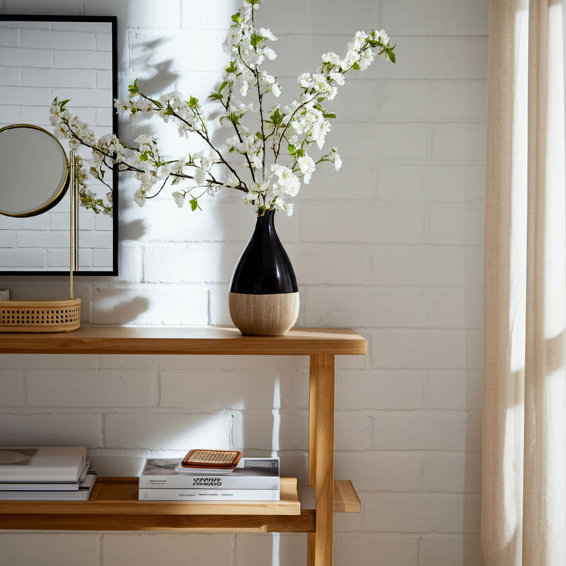 Two-Tone Teardrop Boho Vase