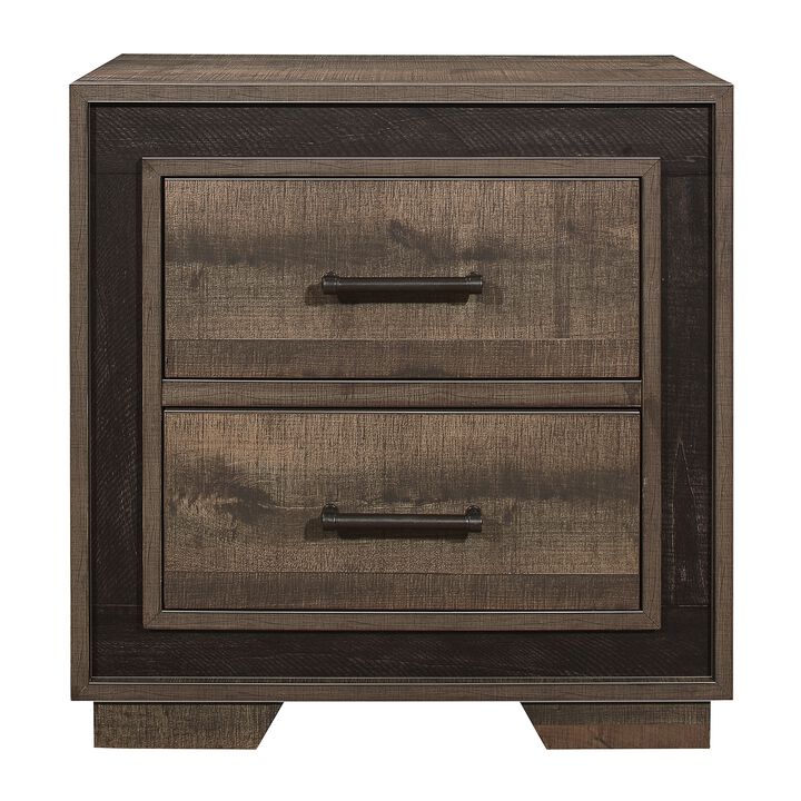 Streamdale Rustic Two-Tone Nightstand