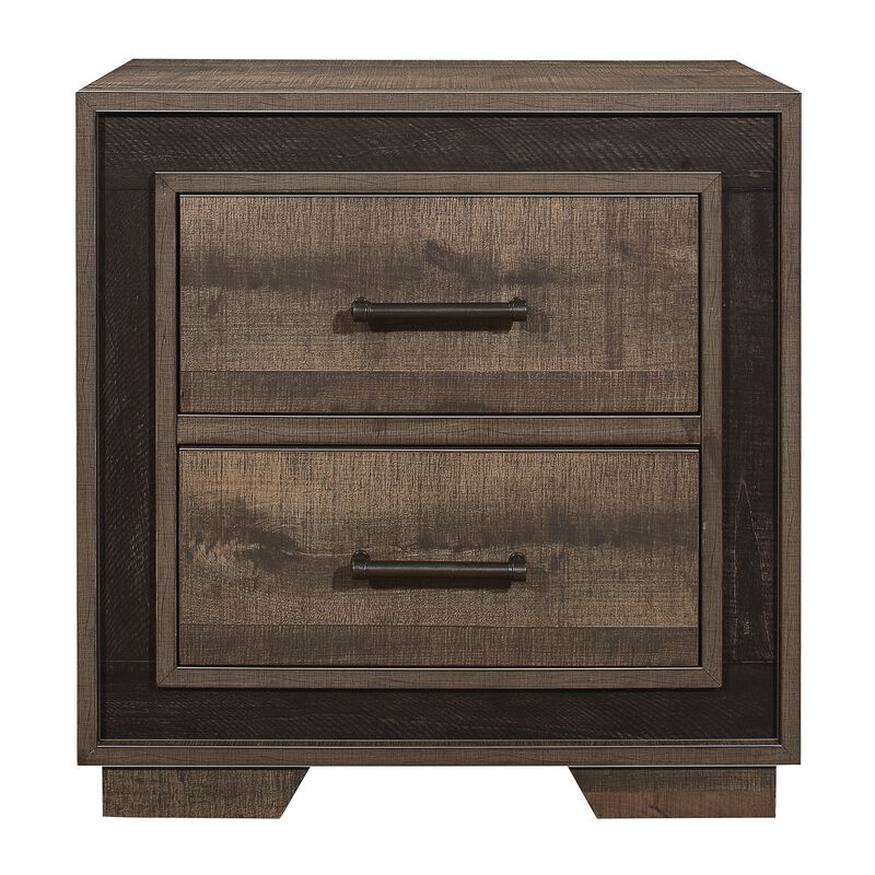 Streamdale Rustic Two-Tone Nightstand