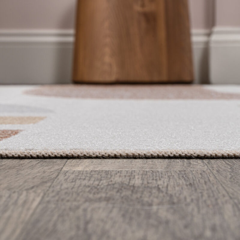 Riley Abstract Coastal Contemporary Machine-Washable Area Rug