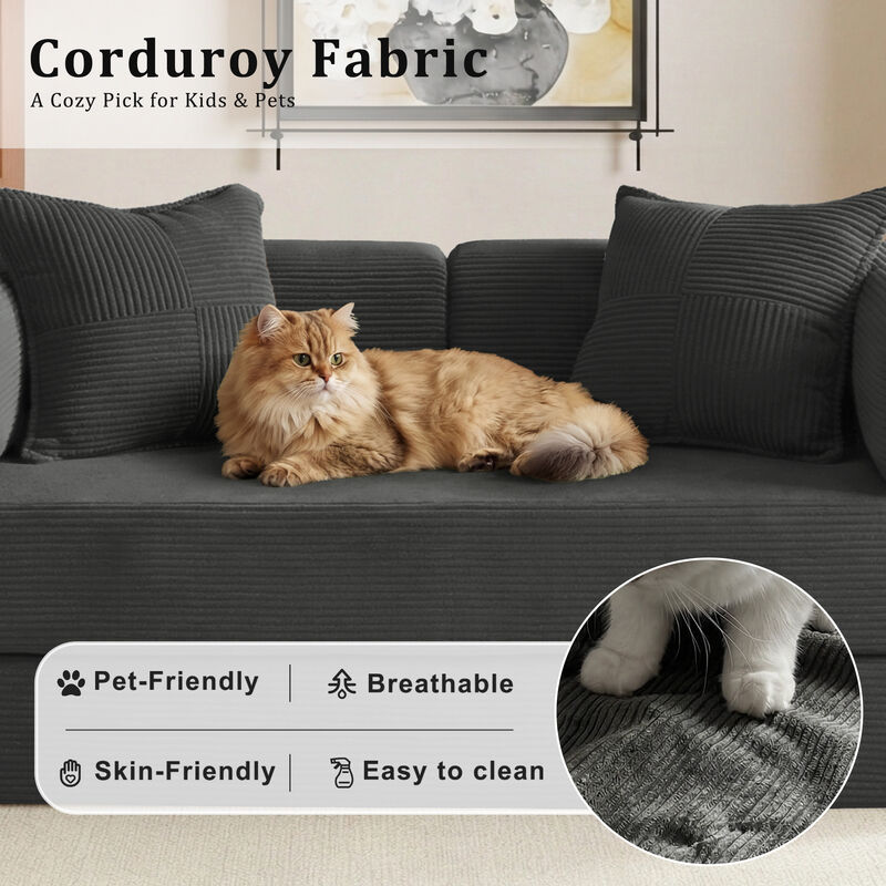 5-in-1 Convertible Sleeper Sofa Bed image number 2