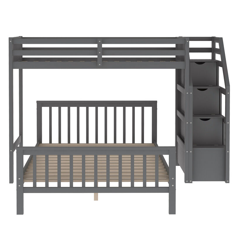 Merax Loft Bed with Staircase