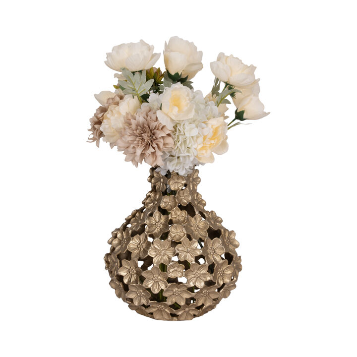 15" Cut-Out Flower Vase
