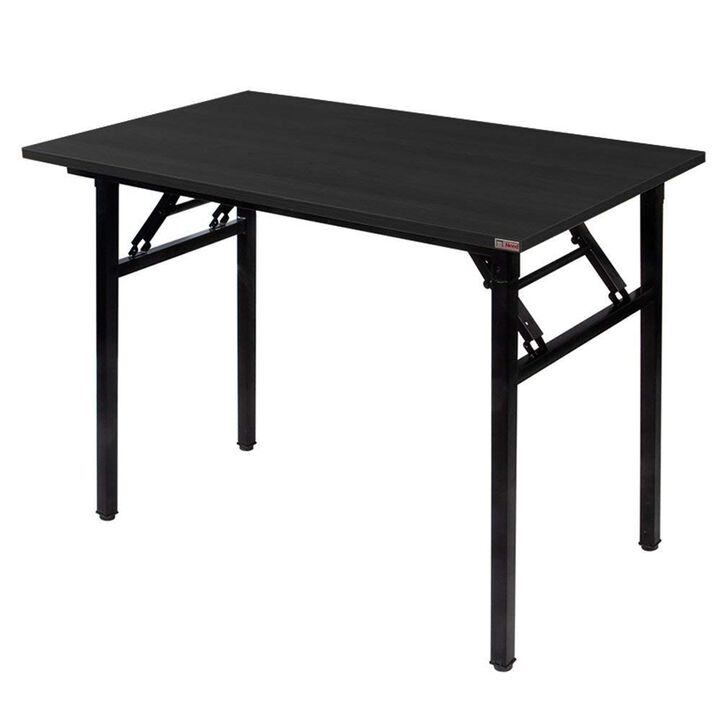 Need Computer Desk Folding Table Writing Desk/Compact Desk/Foldable Desk with BIFMA Certification, No Install Needed, Black AC5C