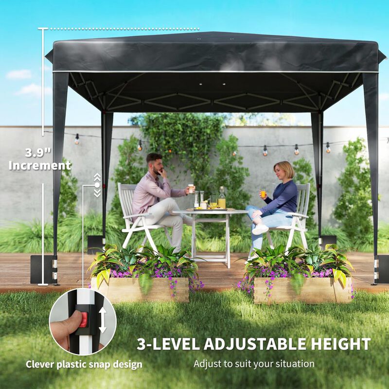 Hivvago 10x10 Pop Up Canopy Tent with Sidewalls image number 7