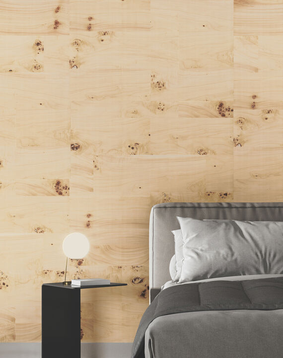 Burlwood Natural Wallpaper