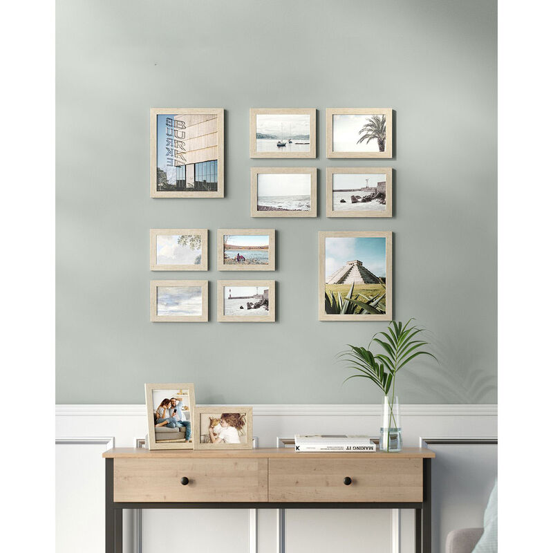 Set of 10 Collage Picture Frames for Wall Photo Display Decor image number 1