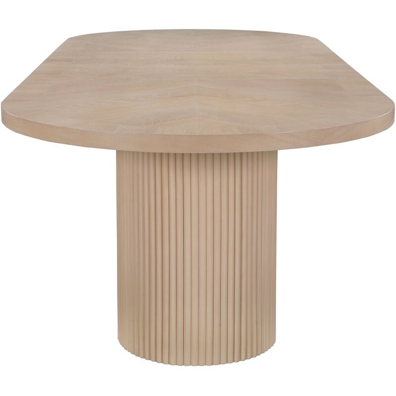 Meridian Furniture Belinda Natural Oak Veneer Dining Table