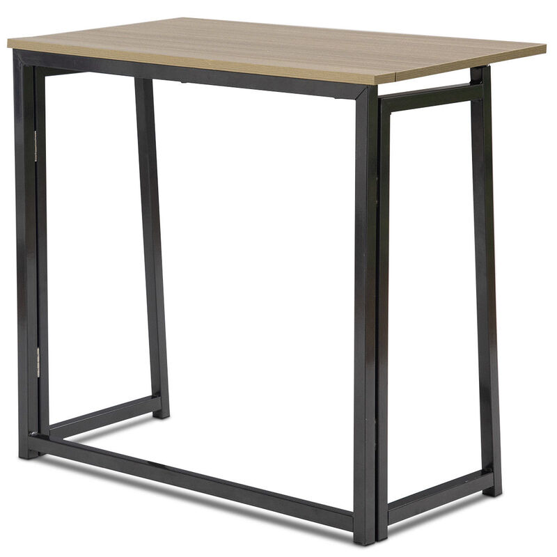 Costway Folding Computer Desk Table Laptop PC Writing Study Workstation Office Furniture image number 7