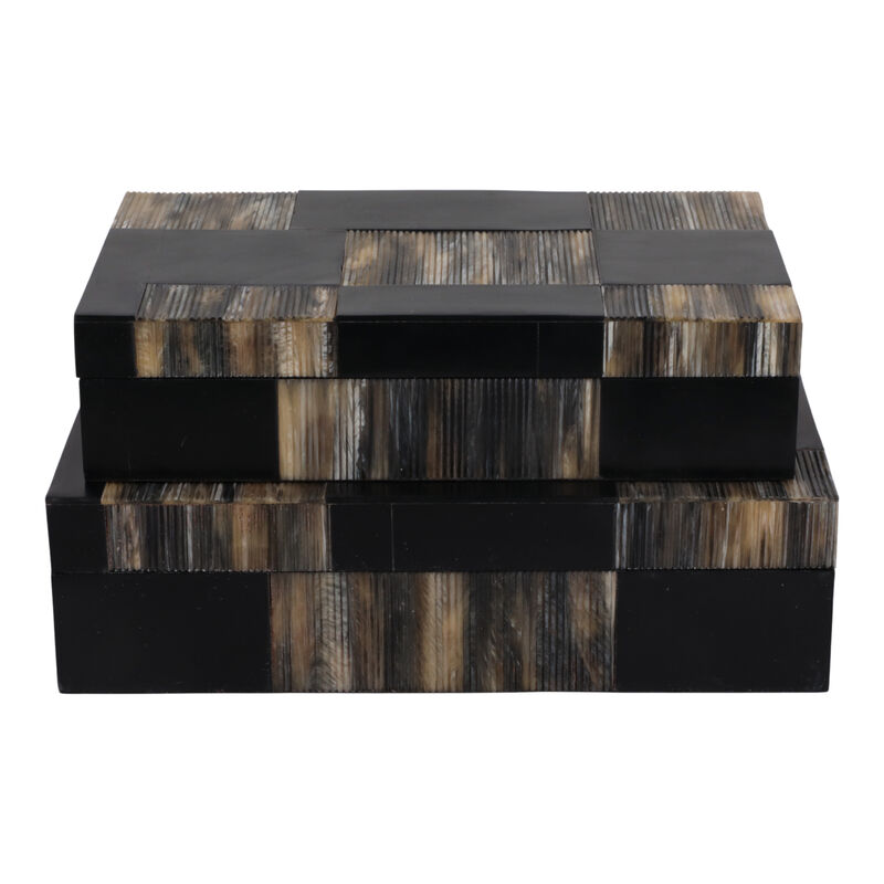 S/2 Etched Patterned Boxes image number 3