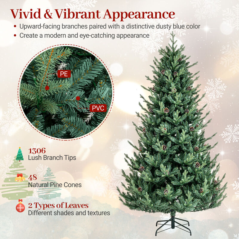 Artificial Christmas Tree, Pre-Lit with Multicolor LED Lights-7.5 ft image number 6