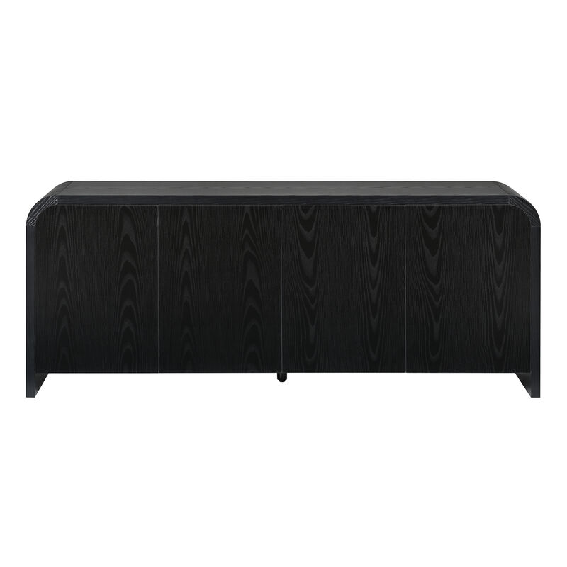 Hupmab Farmhouse Curved Edge TV Stand image number 0