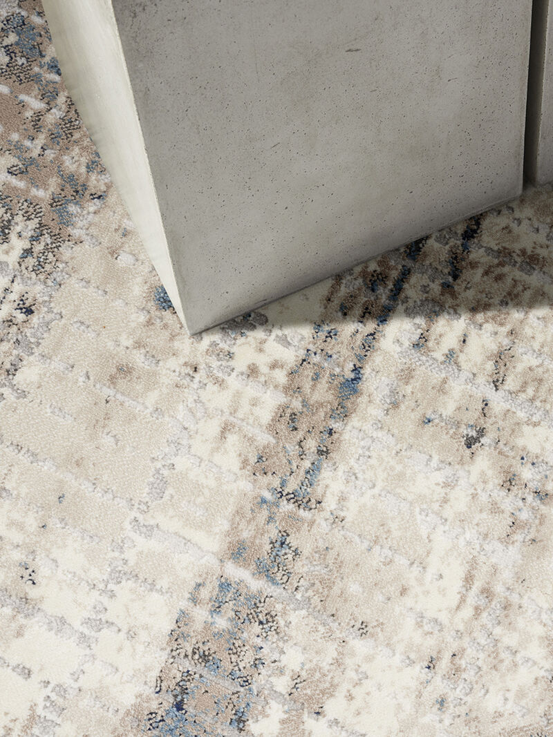 CK022 Infinity IFN02 Ivory/Gray/Blue 4' x 6' Rug