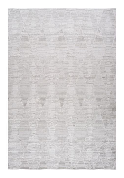 HomeRoots Geometric Distressed Area Rug