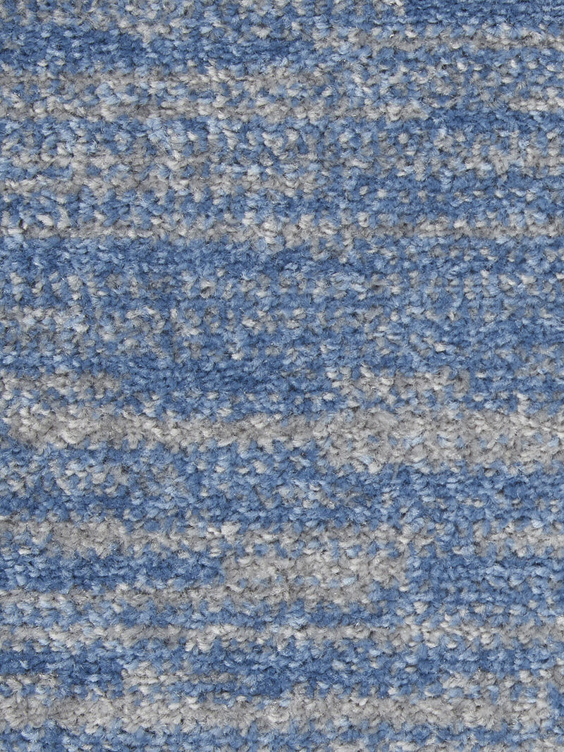 Nourison Essentials NRE01 Blue/Gray 6' x Round Rug image number 6