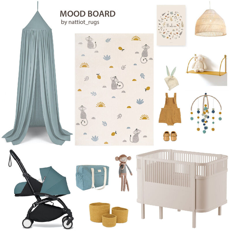 RUG LITTLE WILD MONKEY MIEL M