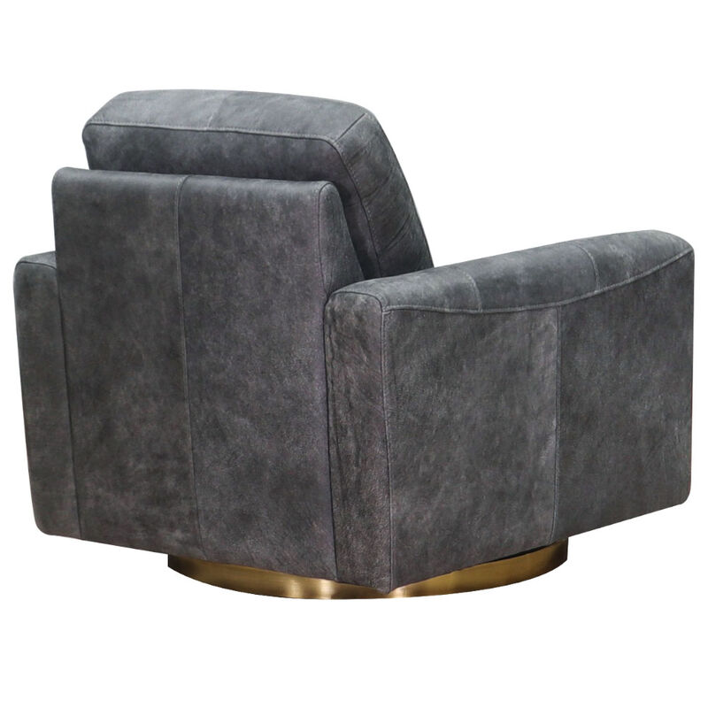 Hayward Swivel Leather Chair