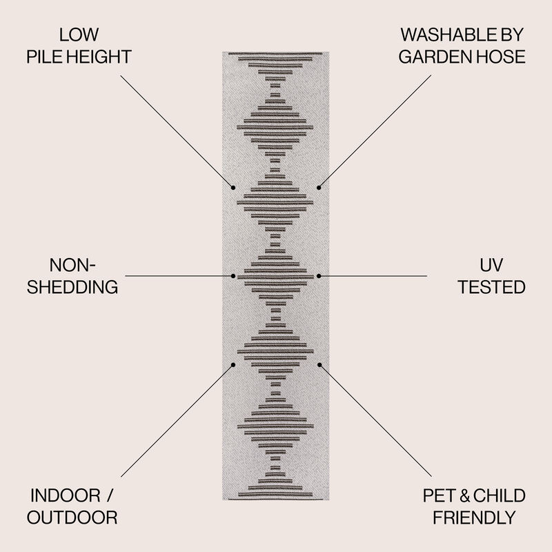 Vinales Diamond Stripe Indoor/Outdoor Area Rug