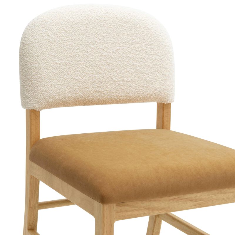 Calla Cognac Performance Velvet Dining Chair image number 5