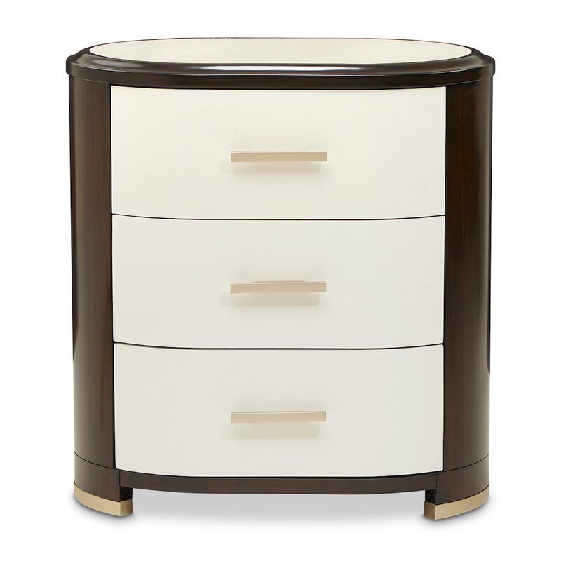 Michael Amini Paris Chic Nightstand - Espresso