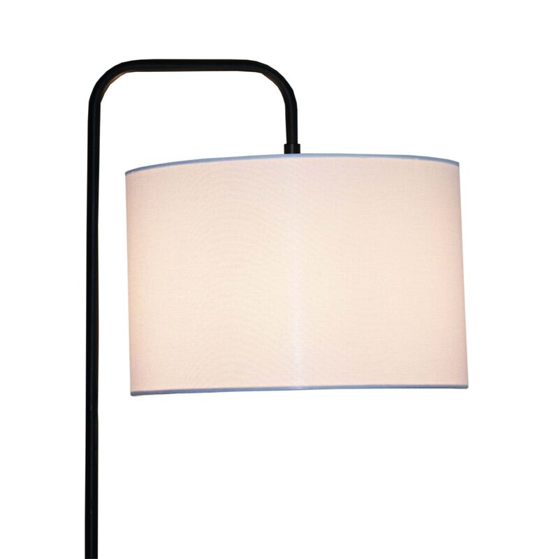 ELEMENT ACE Arc Floor Lamp with Cylinder Shade Curved Standing Light for Living Room Bedroom Reading Corner Office Home and Commercial Space Illumination image number 5