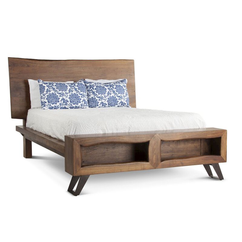 World Interiors Nottingham Queen Bed in Walnut Finish image number 4