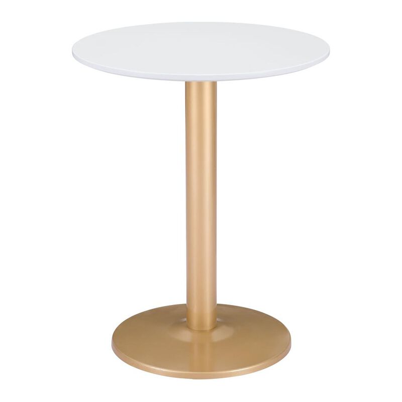 Belen Kox Alto Bistro Table, White & Gold, Belen Kox