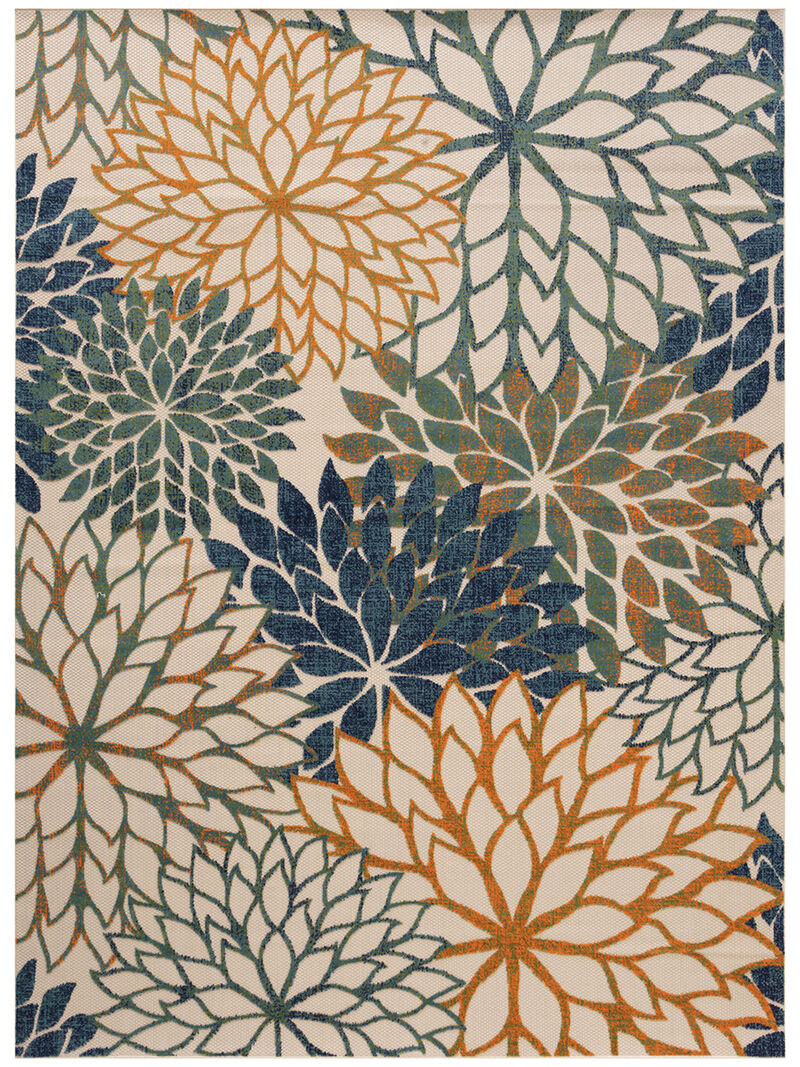 Aloha ALH05 Blue/Green 9' x 12' Rug