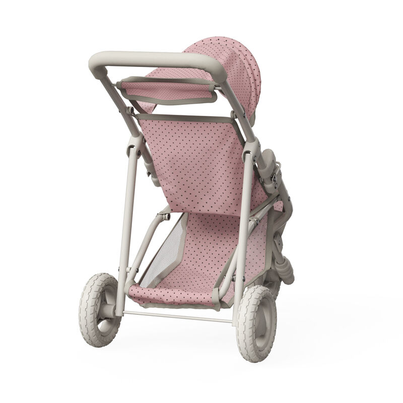 Olivia's Little World Polka Dot Princess Baby Doll Jogging Stroller, Pink/Gray image number 7